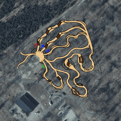 Skiss Mösseberg Skiss över Mösseberg MTB Arena från förstudie och bandesign